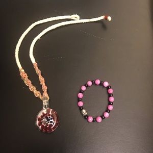 Necklace and bracelet ✌🏻 ☮️